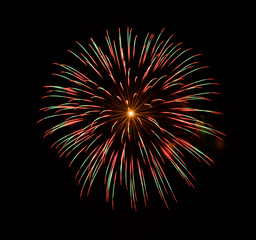 Fireworks in the night