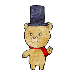 cartoon bear in hat