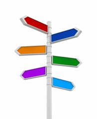 blank signpost