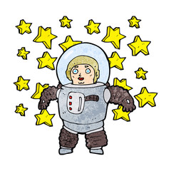 cartoon astronaut