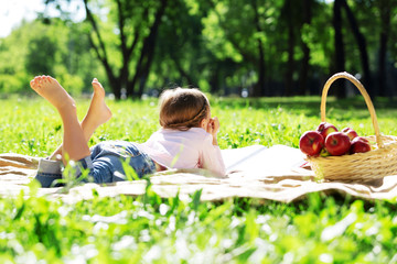 Girl in park