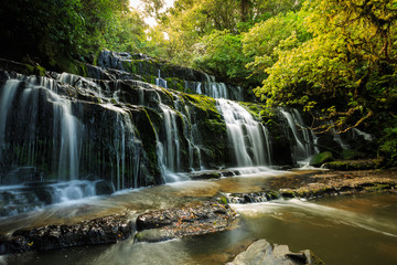 Purakaunui Falls, the Catlins New Zealand - 86915715