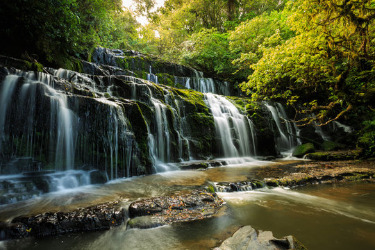 Purakaunui Falls, the Catlins New Zealand