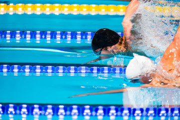 Free Style swimming race