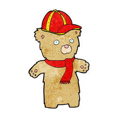 cartoon bear in hat