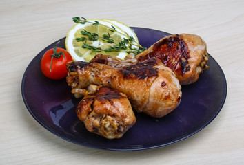 Roasted chicken legs
