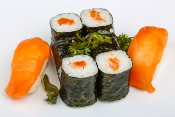 Sushi with salmon