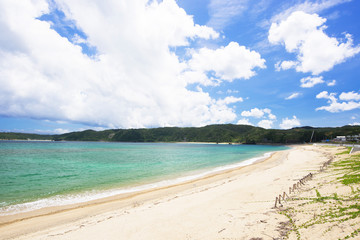 Fototapeta na wymiar 沖縄のビーチ・平良の浜 