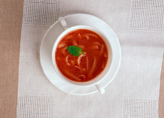 Zupa pomidorowa - obrazy, fototapety, plakaty