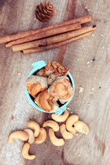 Fototapeta premium grains cookies and cashew nut