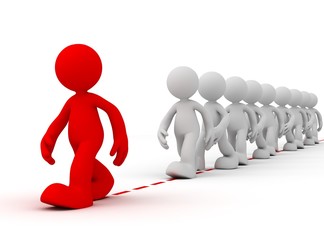 following the footsteps