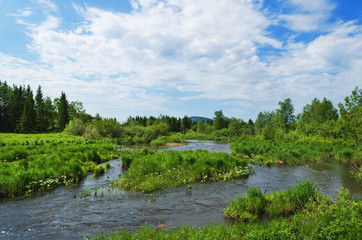 Fototapeta premium The river the Boljshaya Satka