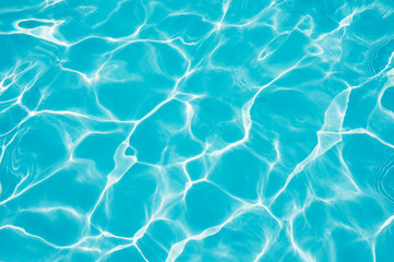 Blue water surface and textured