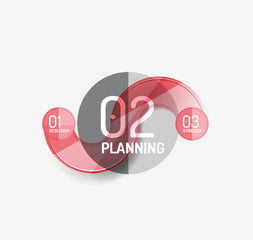 Business modern colorful geometric infographics