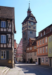 Obraz premium Josenturm w Schwäbisch Hall