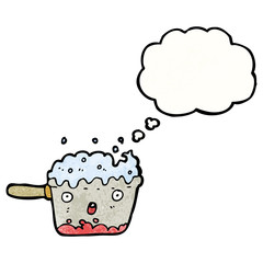 bubbling kitchen pan cartoon