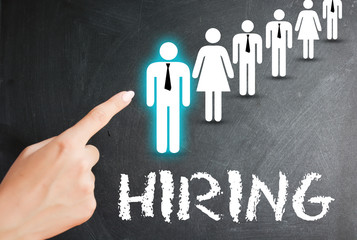 Hiring a new employee or recruitment process