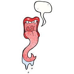 monster vampire mouth cartoon