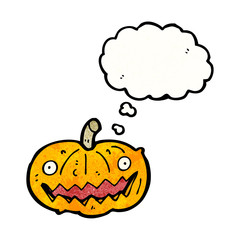 spooky halloween pumpkin cartoon
