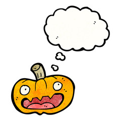 spooky halloween pumpkin cartoon