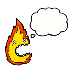 fire cartoon character