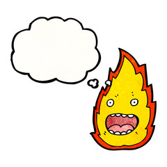 fire cartoon character