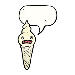 cartoon ice cream character