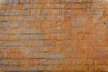 Texture. Brick. Wall. A background with attritions and cracks