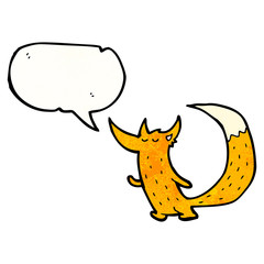 little fox cartoon