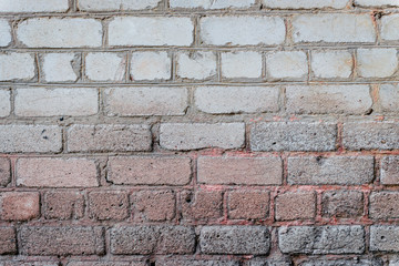 Texture. Brick. Wall. A background with attritions and cracks