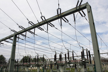 high voltage transformer station energy