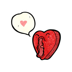 funny cartoon love heart