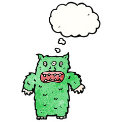 hairy monster cartoon