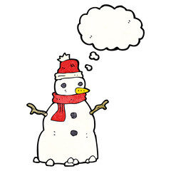 cartoon snowman