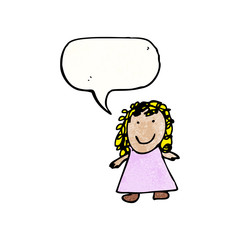 child's drawing of a girl