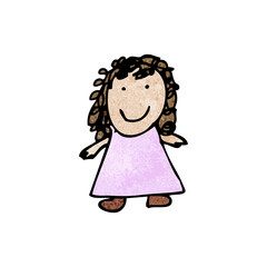 child's drawing of a girl