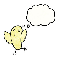 cartoon bird flapping wings