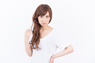 Fototapeta premium 笑顔の素敵な若い日本人女性