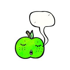 cute cartoon apple (raster version)