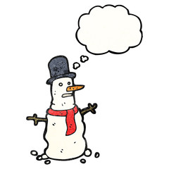 cartoon snowman
