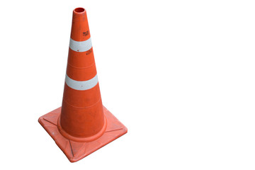 Orange base PVC traffic cone