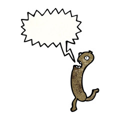 singing sausage cartoon character