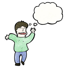 cartoon man with thought bubble