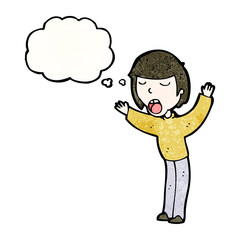 cartoon man with thought bubble