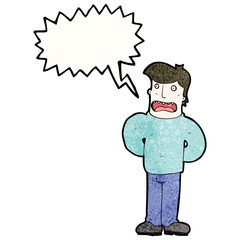 cartoon stressed man