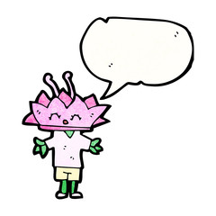 cartoon lotus flower