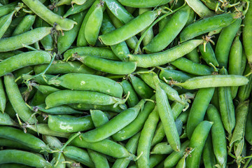 Grean pea beans background texture