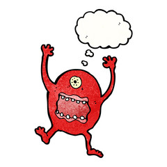 crazy cartoon monster