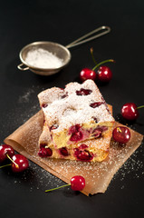 cherry sponge cake