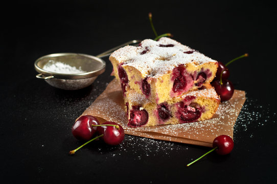 Cherry Sponge Cake